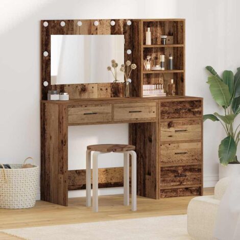 vidaXL  Dressing Table  Brown 78.5 x 41 x 135 cm Engineered wood