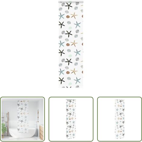 vidaXL Ducha con persiana -  Estor enrollable para ducha con casete 60x240cm tela ancho 56cm