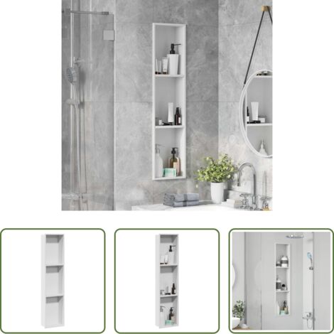 vidaXL Ducha organizada -  Nichos de Ducha 90 x 20 x 9,5 cm Acero inoxidable