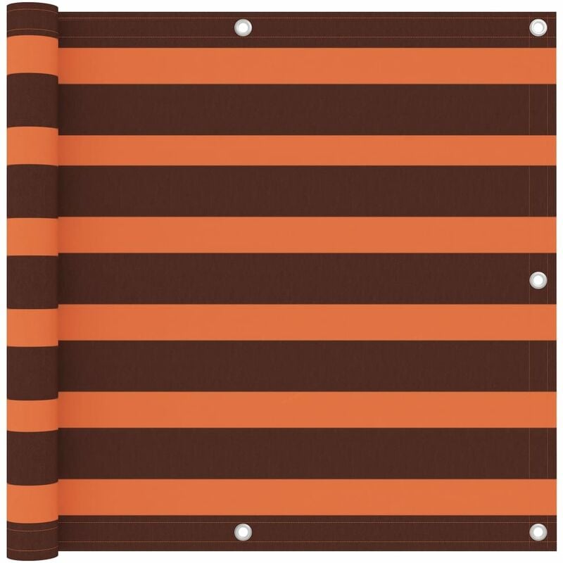 Vidaxl - cran de balcon Orange et marron 90x300 cm Tissu Oxford