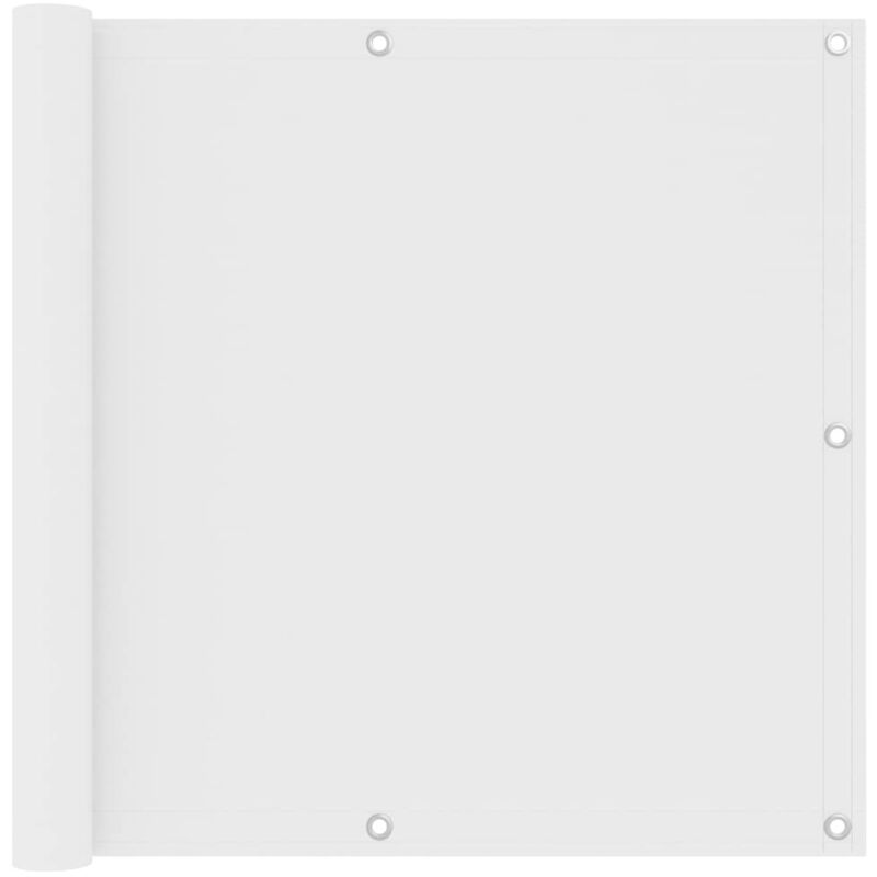 Vidaxl - cran de balcon Blanc 90x400 cm Tissu Oxford