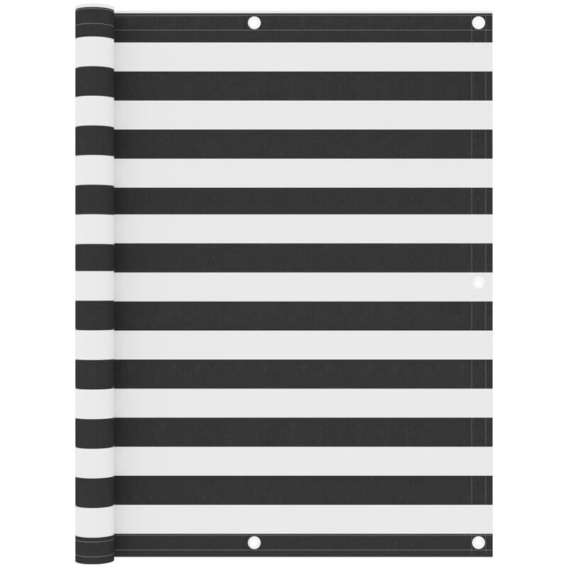 Vidaxl - cran de balcon Anthracite et blanc 120x500 cm Tissu Oxford