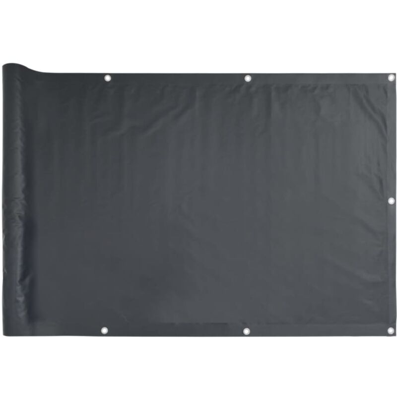 Vidaxl - cran de balcon Anthracite 120x600 cm Tissu Oxford