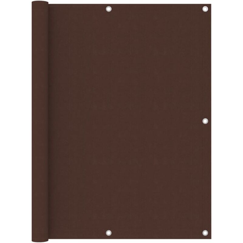 Vidaxl - cran de balcon Marron 120x500 cm Tissu Oxford