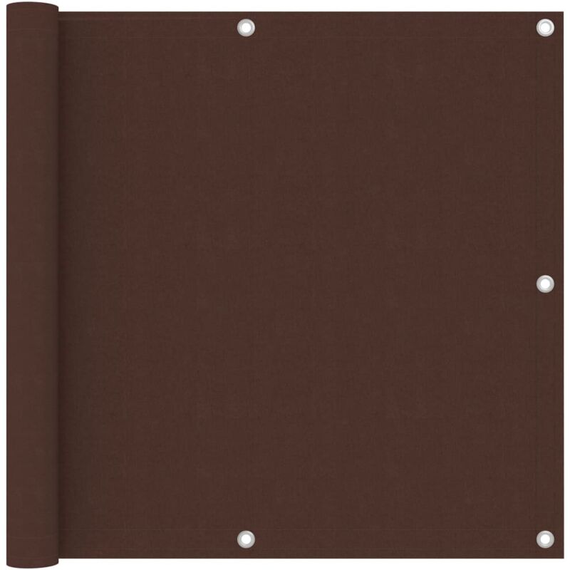 Vidaxl - cran de balcon Marron 90x400 cm Tissu Oxford