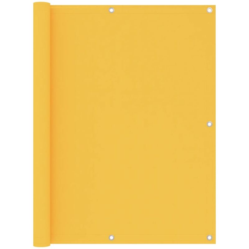 Cran de balcon Jaune 120x600 cm Tissu Oxford - Vidaxl