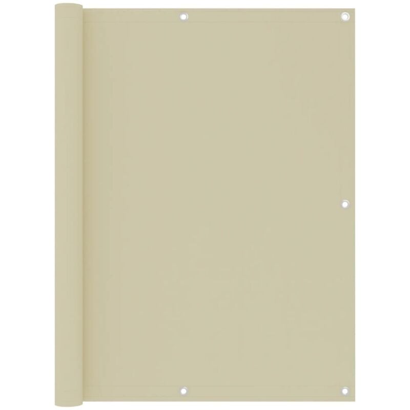 Vidaxl - cran de balcon Crème 120x600 cm Tissu Oxford