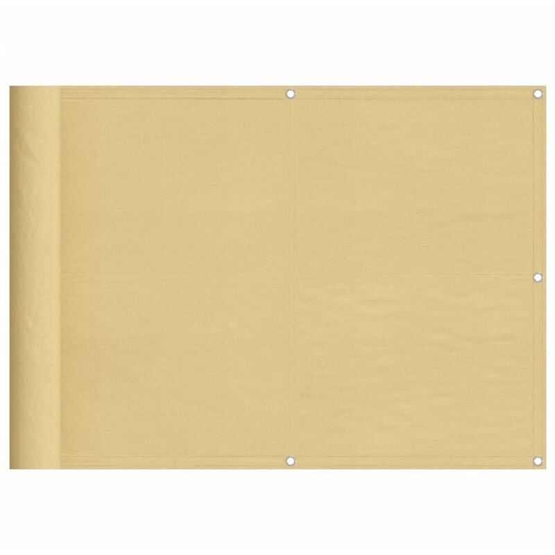Écran de balcon sable 75x300 cm 100% polyester oxford vidaXL - Couleur sable