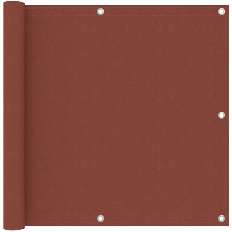 Cran de balcon Terre cuite 90x500 cm Tissu Oxford Vidaxl Couleur terre cuite