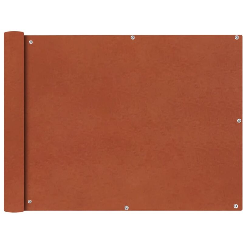 Vidaxl - cran de balcon en tissu Oxford 90x600 cm Ocre marron Couleur terre cuite