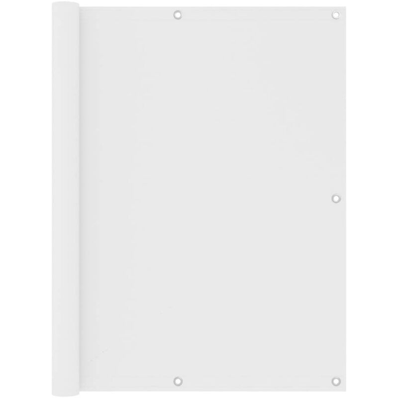 Vidaxl - cran de balcon Blanc 120x400 cm Tissu Oxford
