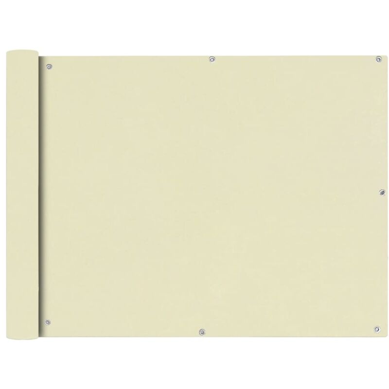 Vidaxl - cran de balcon en tissu Oxford 90x600 cm Crème