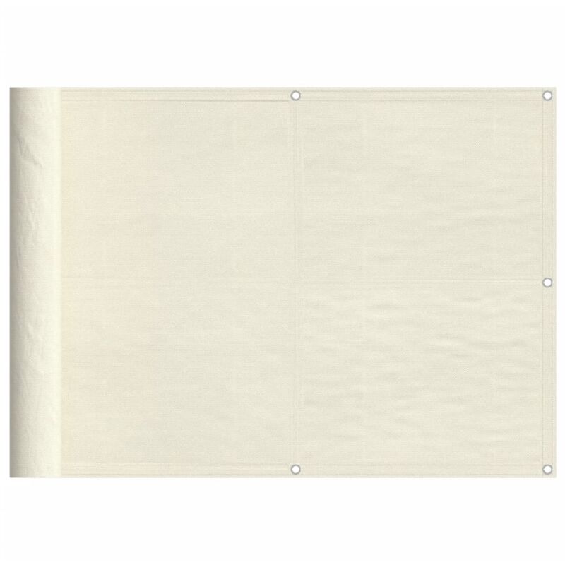 Vidaxl - cran de balcon crème 75x800 cm 100% polyester oxford