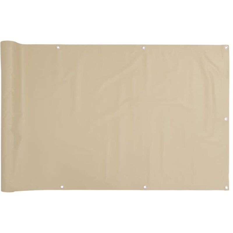 Cran de balcon Beige 75x300 cm Tissu Oxford