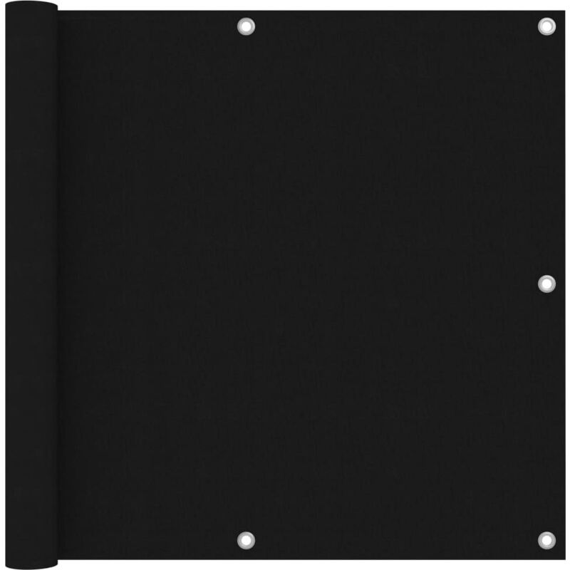 Cran de balcon Noir 90x300 cm Tissu Oxford Vidaxl