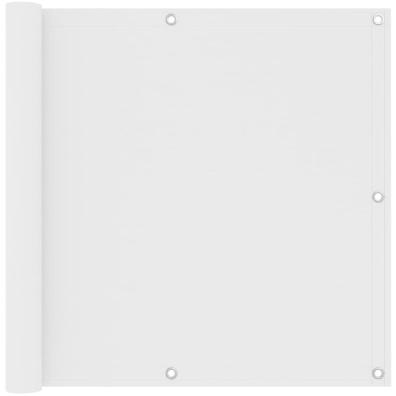 Vidaxl - cran de balcon Blanc 90x500 cm Tissu Oxford