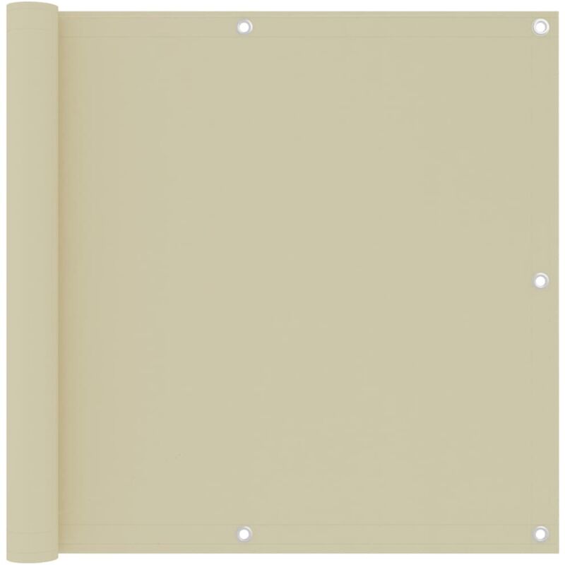Vidaxl - cran de balcon Crème 90x500 cm Tissu Oxford