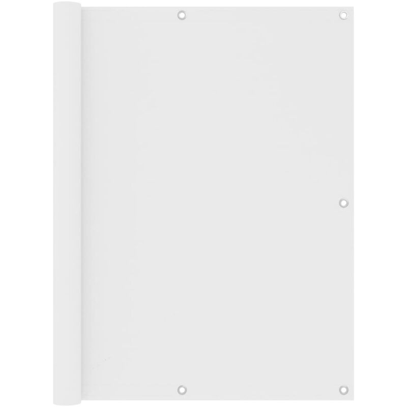 Cran de balcon Blanc 120x500 cm Tissu Oxford Vidaxl