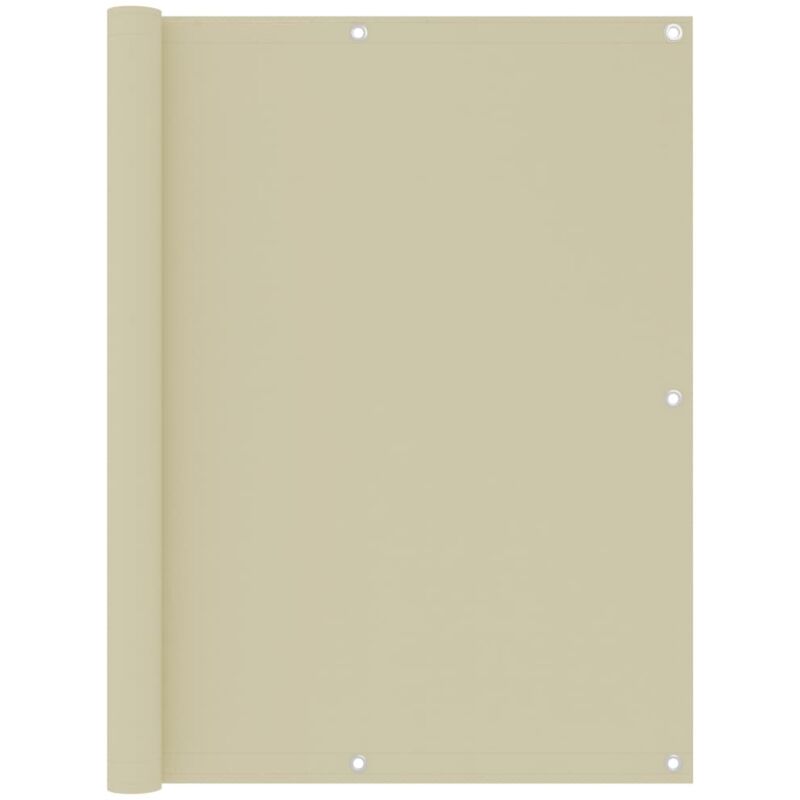 Cran de balcon Crème 120x300 cm Tissu Oxford Vidaxl