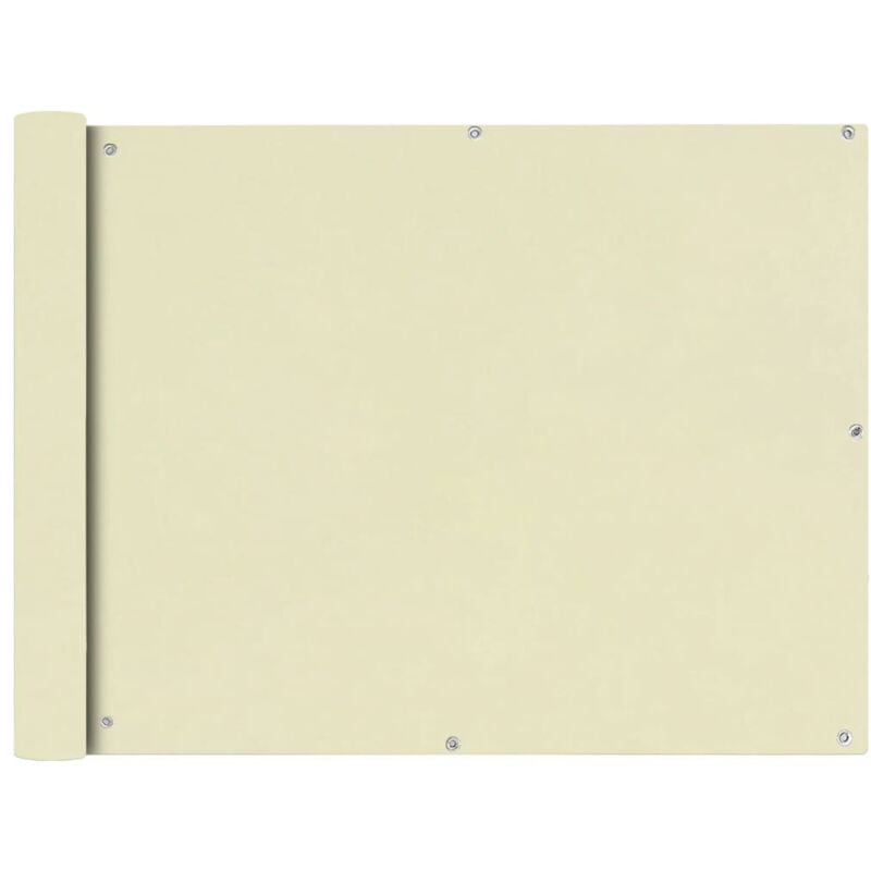 Vidaxl - cran de balcon en tissu Oxford 90x400 cm Crème