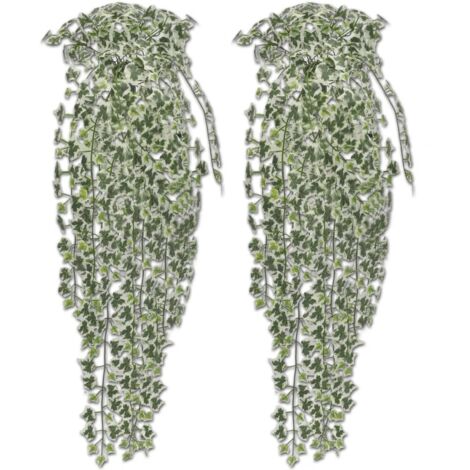 vidaXL Edera Variegata Artificiale 2 pz Cespuglio 90 cm