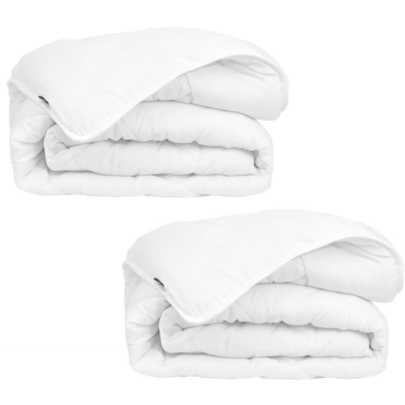 

2x Edredones Cama para Invierno 140x200 cm - Blanco - Vidaxl