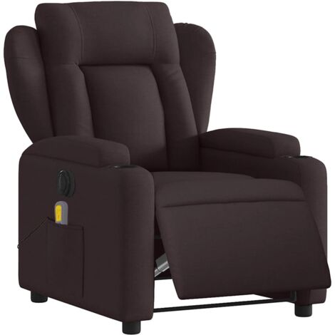 vidaXL Elektrischer Massagesessel Neigung Braun