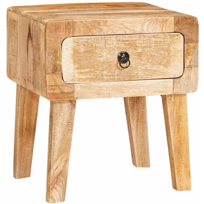 Vidaxl - End Tables With Drawer Brown 40 X 32 X 46 Cm Solid Mango Wood