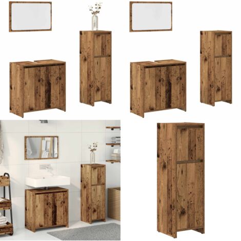 vidaXL Ensemble de meubles salle de bain 3 pcs bois d'ingénierie