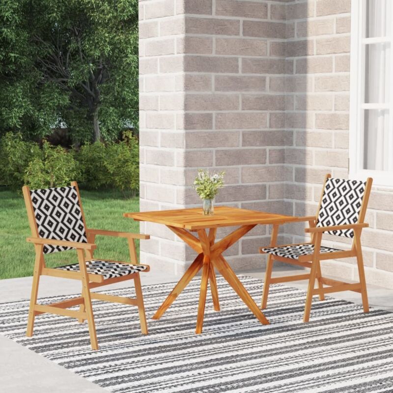 Vidaxl - Ensemble à manger de jardin 3 pcs Bois d'acacia solide