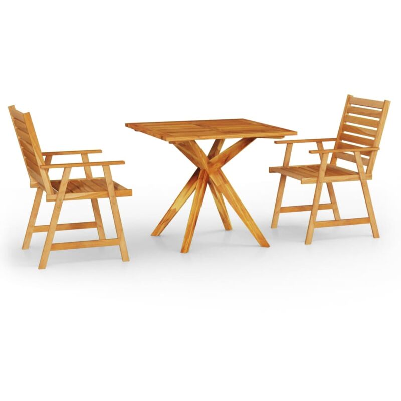 Vidaxl - Ensemble de salle à manger de jardin 3 pcs Bois d'acacia solide
