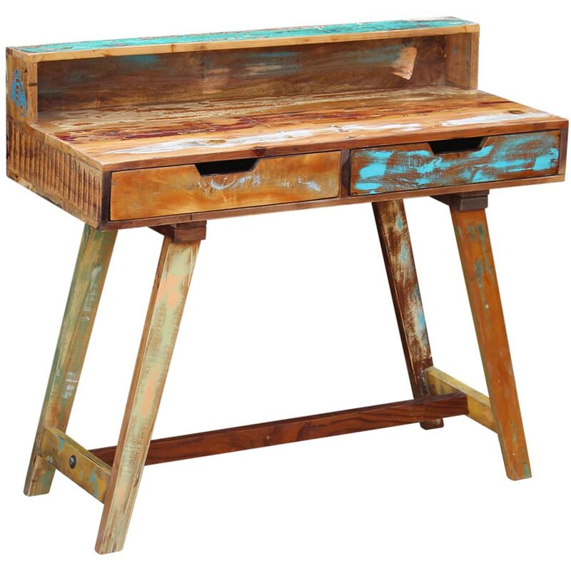 

Escritorio de madera maciza reciclada - Multicolor - Vidaxl