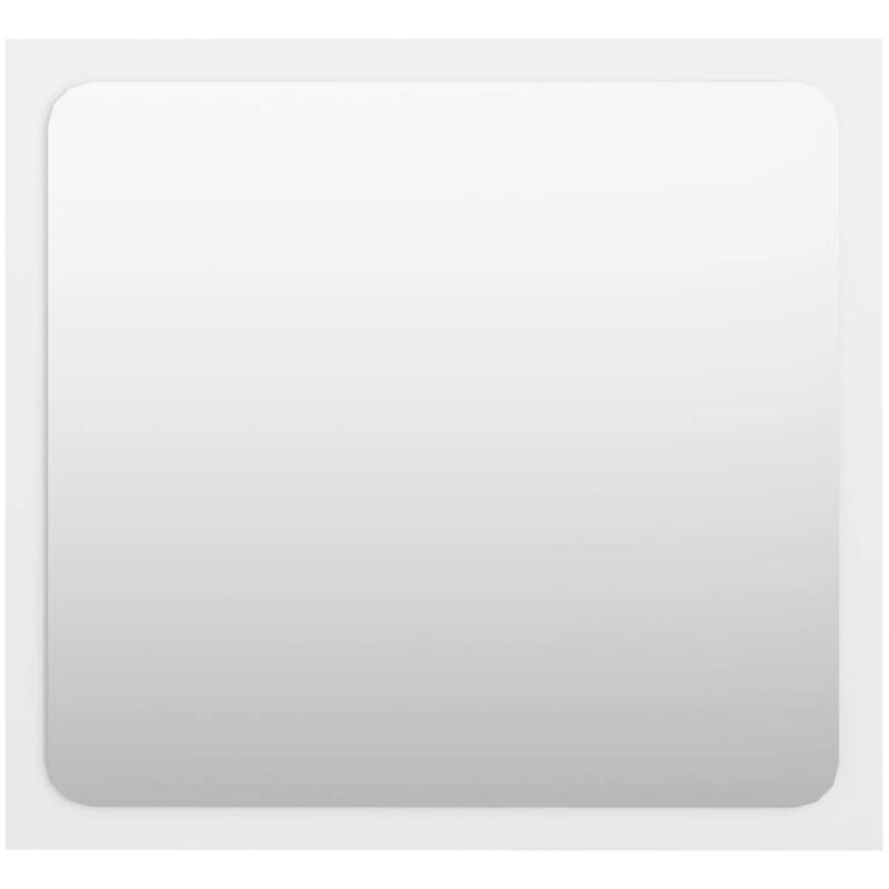

vidaXL Espejo de baño aglomerado blanco brillante 40x1,5x37 cm - Blanco