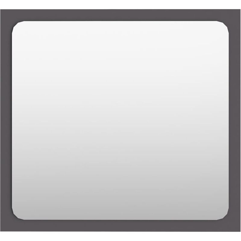 

vidaXL Espejo de baño aglomerado gris 40x1,5x37 cm - Gris
