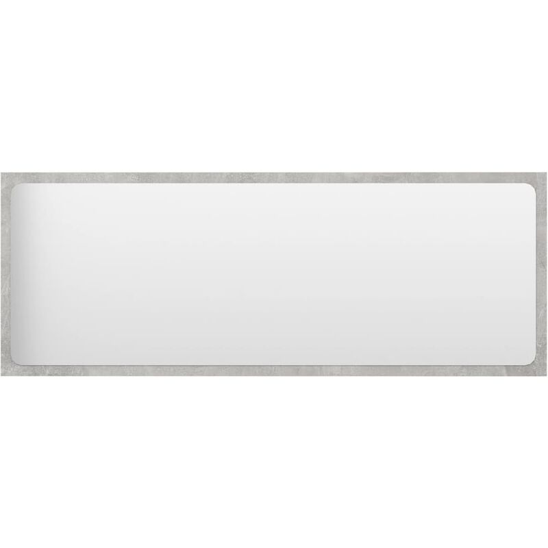 

Espejo de baño aglomerado gris hormigón 100x1,5x37 cm - Gris - Vidaxl