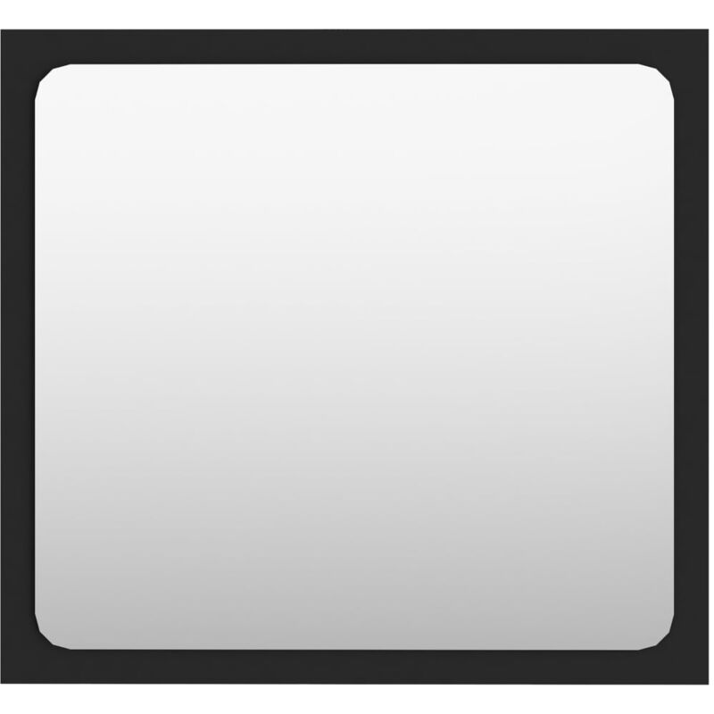 

vidaXL Espejo de baño aglomerado negro 40x1,5x37 cm - Negro