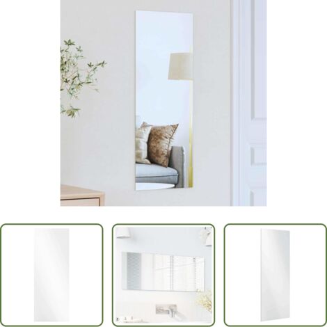 vidaXL Espejo sin marco -  Espejo de pared Rectangular 30 x 80 cm vidrio templado