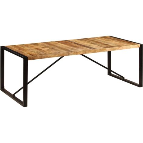 vidaXL Esstisch 220x100x75 cm Massivholz Mango