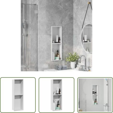 vidaXL Estante de baño -  Nichos de Ducha 60 x 20 x 9,5 cm Acero inoxidable
