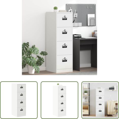 vidaXL Estante extraíble -  Mueble archivador con cajón Geométrico 2 pcs 44 x 50 x 106.5 cm