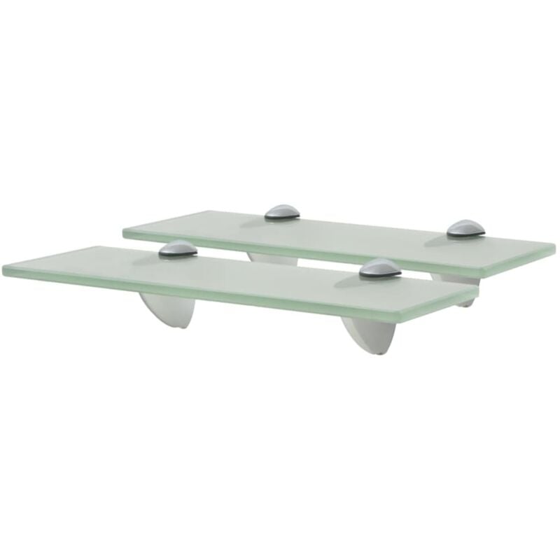 

vidaXL Estante Flotante Vidrio 8 mm 30x10 cm 2 Unidades - Transparente