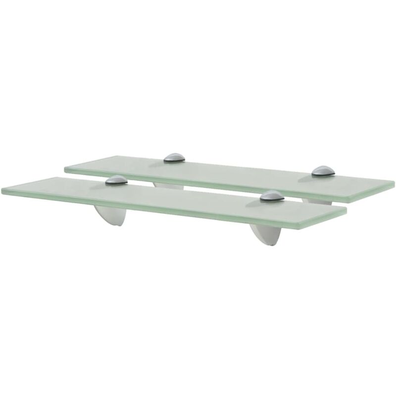 

vidaXL Estante Flotante Vidrio 8 mm 40x10 cm 2 Unidades - Transparente