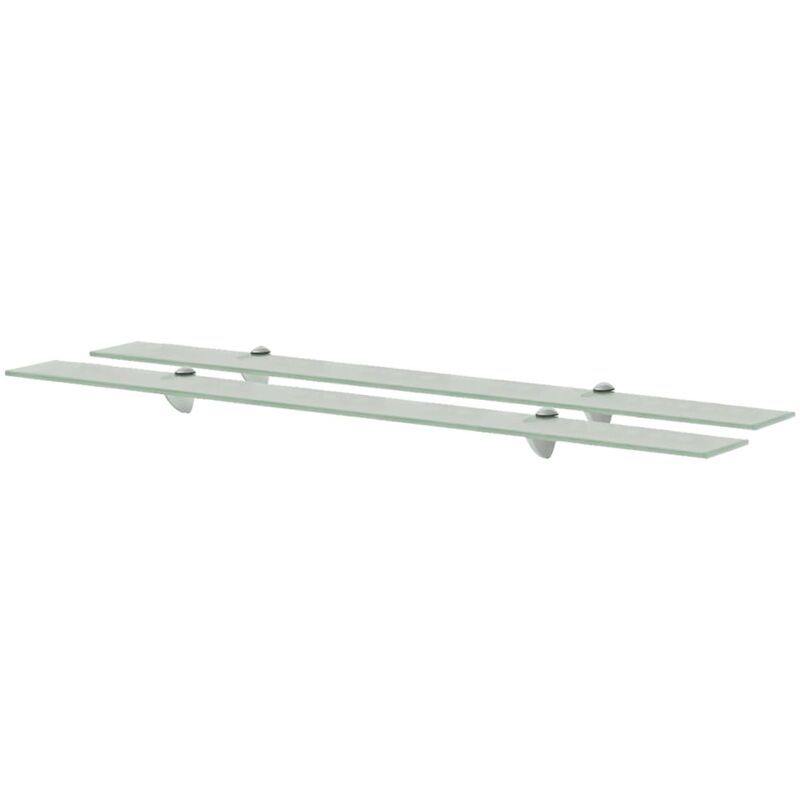 

vidaXL Estante Flotante Vidrio 8 mm 100x10 cm 2 Unidades - Transparente