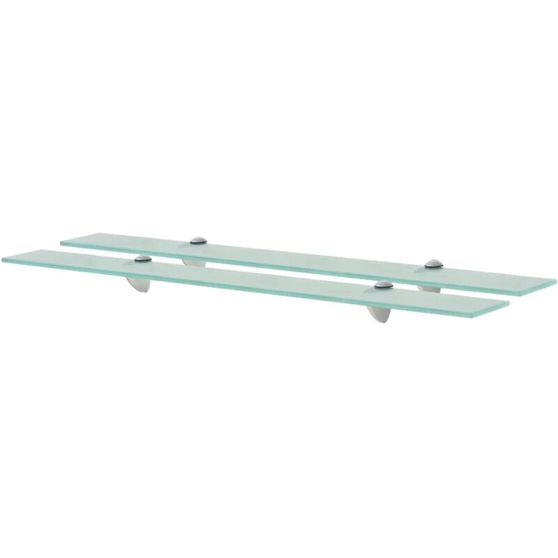 

vidaXL Estante Flotante Vidrio 8 mm 80x20 cm 2 Unidades - Transparente