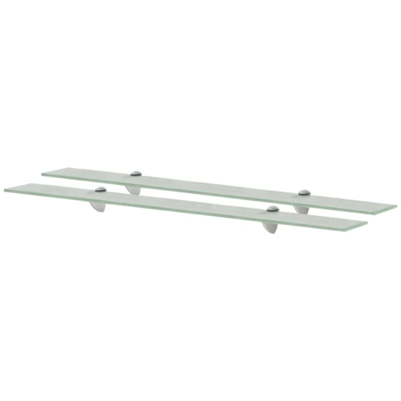

vidaXL Estante Flotante Vidrio 8 mm 90x20 cm 2 Unidades - Transparente