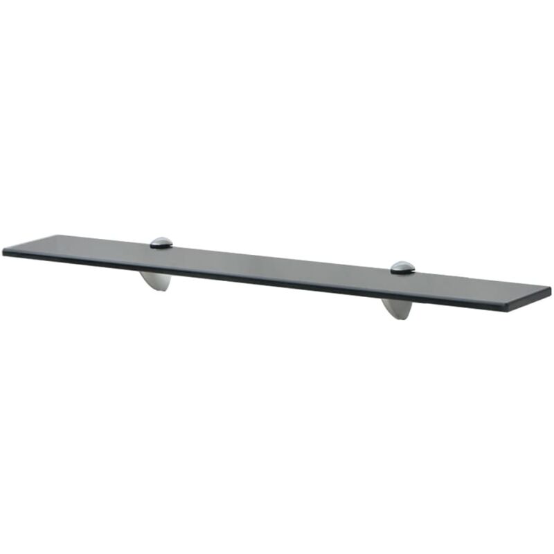 

vidaXL Estante Flotante Vidrio 8 mm 70x10 cm - Negro