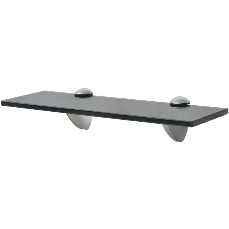 

vidaXL Estante Flotante de Cristal 30x20 cm Negro - Negro