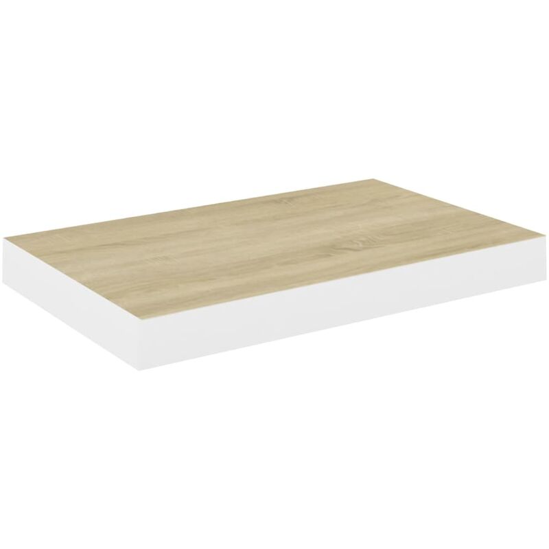 

vidaXL Estante flotante de pared roble y blancoMDF 40x23x3,8 cm - Blanco