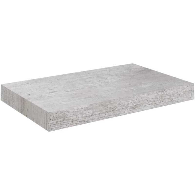 

vidaXL Estante flotante de pared gris hormigón MDF 23x23,5x3,8cm - Gris