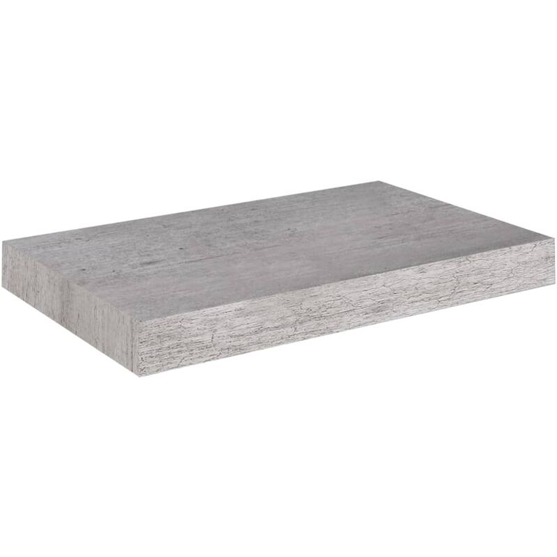 

vidaXL Estante flotante de pared gris hormigón MDF 40x23x3,8 cm - Gris